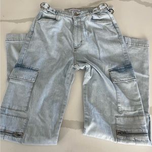 WeWoreWhat utility straight cargo jean